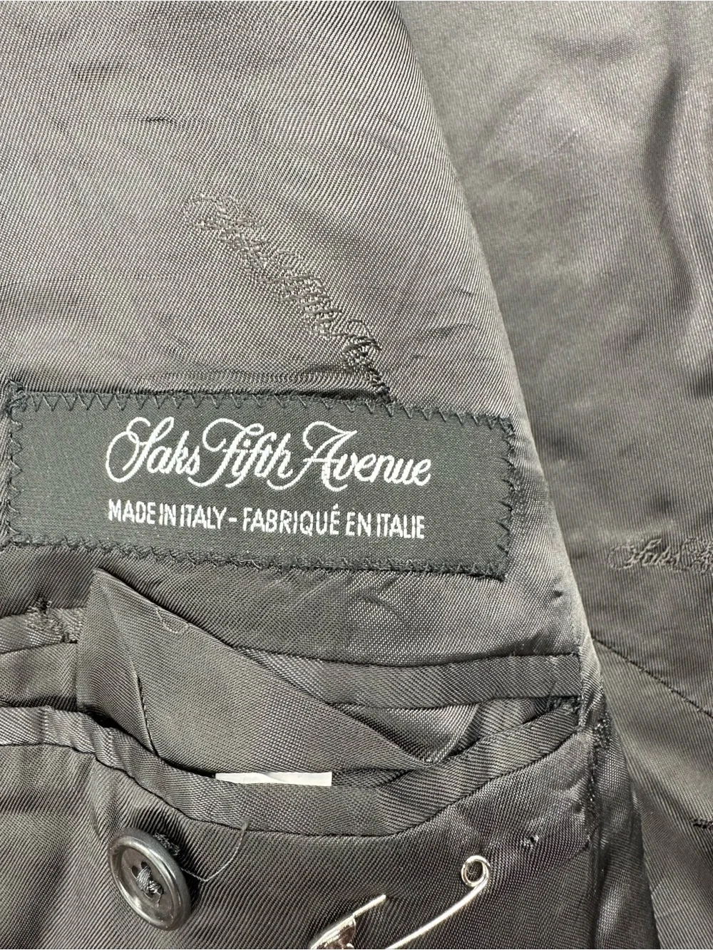 Saks Fifth Avenue x Ermenegildo Zegna Heritage 46R Gray Wool Sport Coat Italy